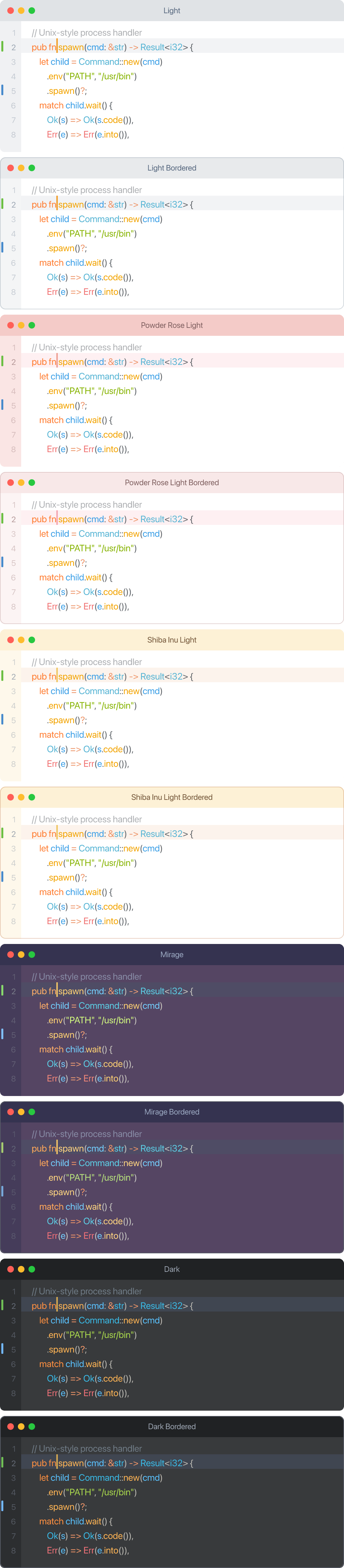 Ayu Cola Themes Preview